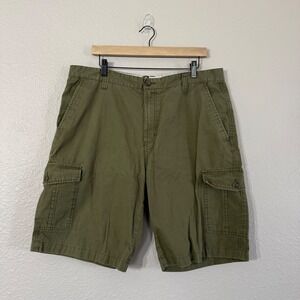 Alpine Design Men's Size 38 Green Cotton Casual Outdoor Cargo Shorts